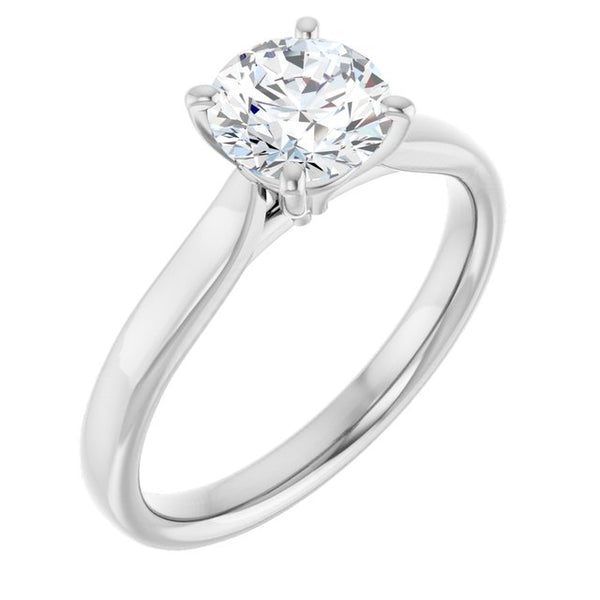 14K White Gold 1 CTW Lab-Grown Diamond Engagement Ring