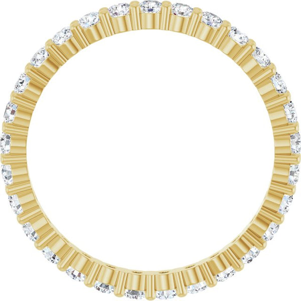 14K Yellow Gold 7/8 CTW Lab-Grown Diamond Eternity Band Size 7