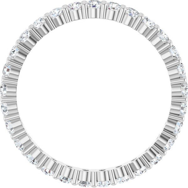14K White Gold 7/8 CTW Lab-Grown Diamond Eternity Band Size 7