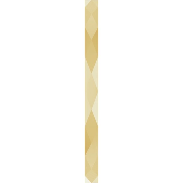 14K Yellow Gold 1.5 mm Geometric Faceted Flat Band Size 6