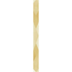 14K Yellow Gold 1.5 mm Geometric Faceted Flat Band Size 6