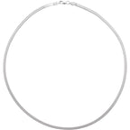 14K White Gold 2.8 mm Flexible Herringbone 16" Chain