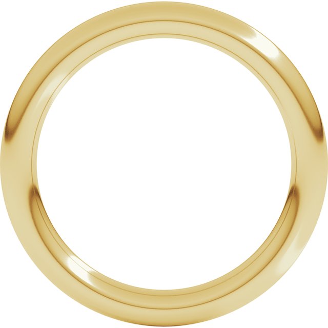 14K Yellow Gold 2.5 mm Comfort-Fit Full Round Band Size 6
