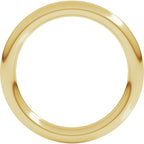 14K Yellow Gold 2.5 mm Comfort-Fit Full Round Band Size 6