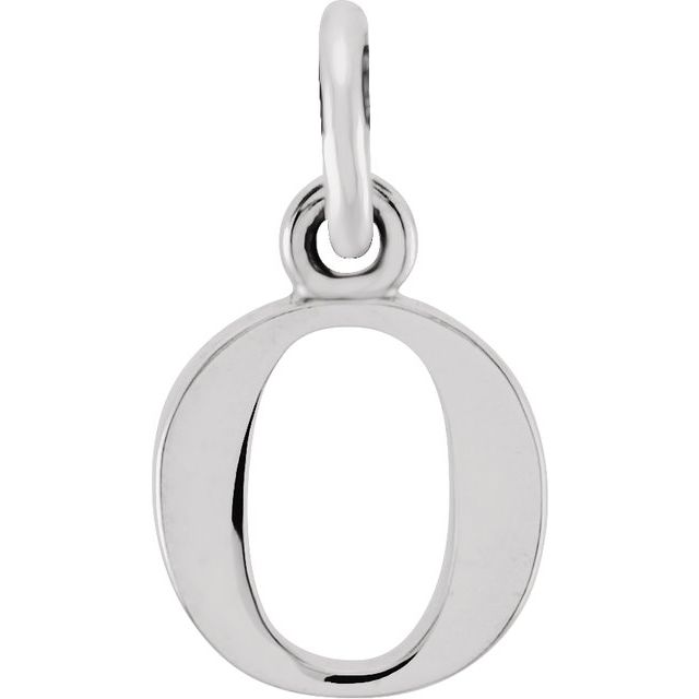 Sterling Silver Lowercase Initial o 16" Necklace