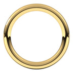 14K Yellow Gold 2.5 mm Comfort-Fit Full Round Band Size 6