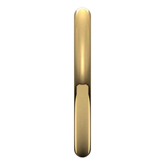 14K Yellow Gold 2.5 mm Comfort-Fit Full Round Band Size 6