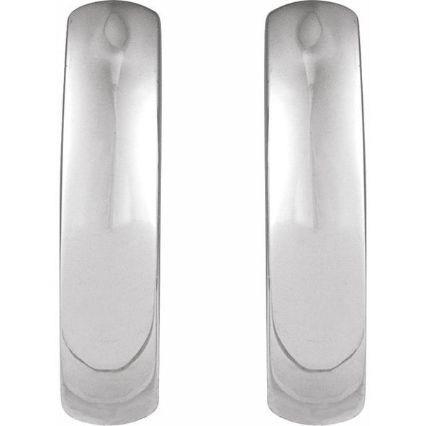 Sterling Silver Hinged 12 mm Hoop Earrings