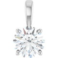 Sterling Silver 1 1/4 CT Lab-Grown Diamond Pendant