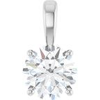 Sterling Silver 1 1/4 CT Lab-Grown Diamond Pendant