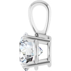 Sterling Silver 1 1/4 CT Lab-Grown Diamond Pendant