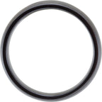 Black Titanium 6 mm Comfort-Fit Half Round Band Size 7.5