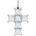 14K White Gold 1 1/2 CTW Lab-Grown Diamond Pendant