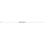 Sterling Silver Engravable Bar 7" Bracelet