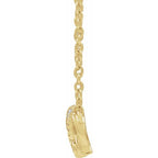 14K Yellow Gold .08 CTW Natural Diamond Infinity-Inspired Mom 18" Necklace