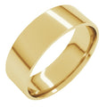 14K Yellow Gold 6 mm Ultra-Lightweight Comfort-Fit Flat Band Size 9
