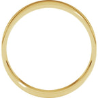 14K Yellow Gold 6 mm Ultra-Lightweight Comfort-Fit Flat Band Size 9