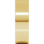 14K Yellow Gold 6 mm Ultra-Lightweight Comfort-Fit Flat Band Size 9