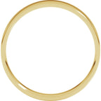 14K Yellow Gold 4 mm Ultra-Lightweight Comfort-Fit Flat Band Size 6.5