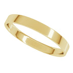 10K Yellow Gold 2.5 mm Ultra-Lightweight Comfort-Fit Flat Band Size 5