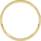 10K Yellow Gold 2.5 mm Ultra-Lightweight Comfort-Fit Flat Band Size 5