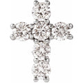14K White Gold 9/10 CTW Lab-Grown Diamond Pendant