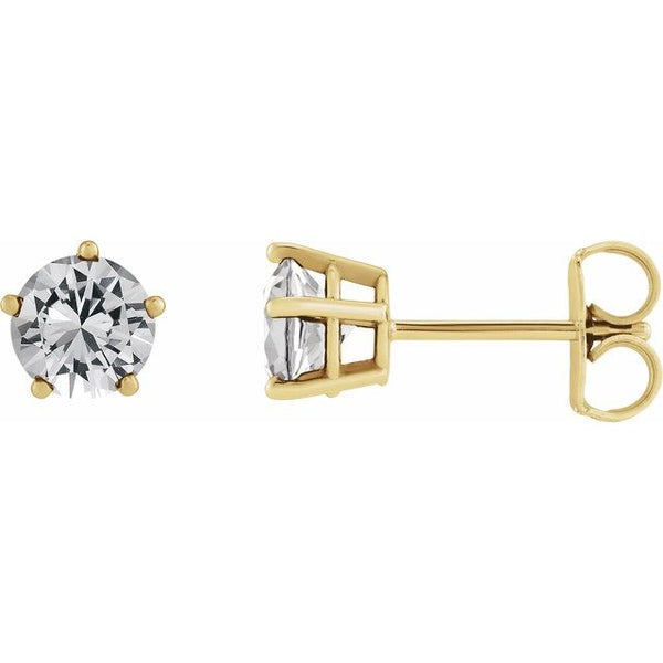 14K Yellow Gold 1/2 CTW Natural Diamond Stud Earrings