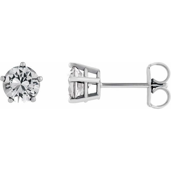 14K White Gold 1 CTW Lab-Grown Diamond Stud Earrings