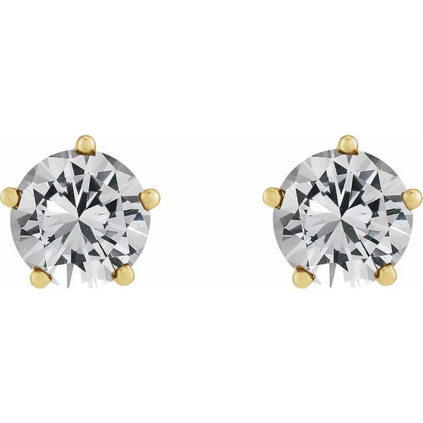 14K Yellow Gold 1/2 CTW Natural Diamond Stud Earrings