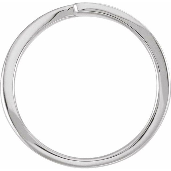 Sterling Silver Faith Over Fear Bypass Ring