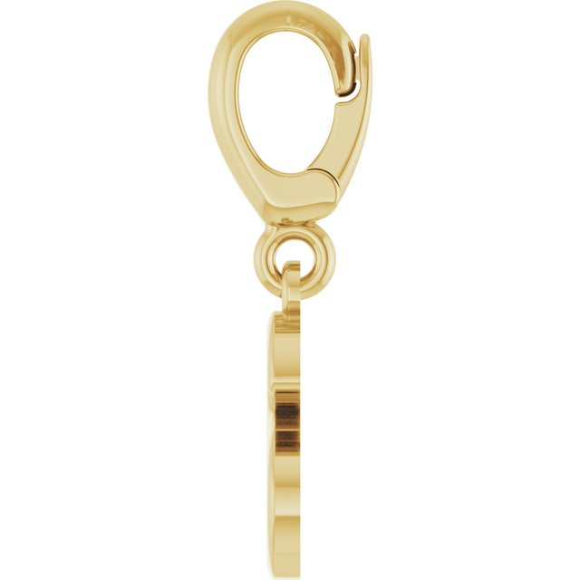 14K Yellow Gold Initial S Charm/Pendant