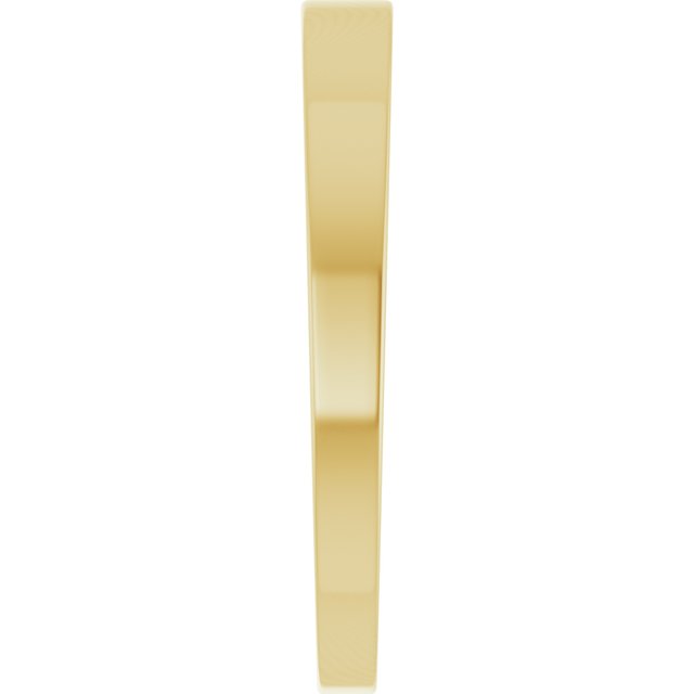14K Yellow Gold Natural Mozambique Garnet Engravable Family Stackable Ring