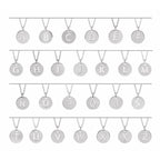 14K White Gold Initial A 16-18" Necklace