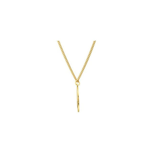 24K Yellow Gold-Plated Sterling Silver 25 mm St. Christopher Medal 24" Necklace