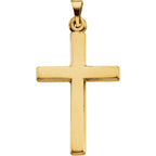 14K Yellow Gold Cross Pendant 