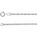 Sterling Silver 1.5 mm Rope 18" Chain