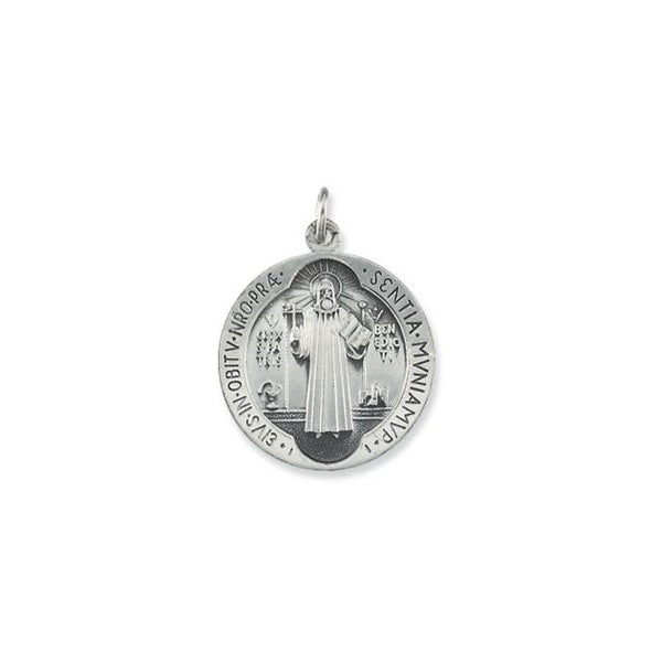 Sterling Silver 18.5 mm St. Benedict Medal