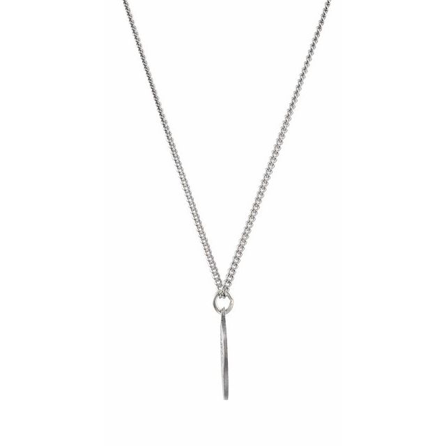 Sterling Silver 15 mm First Communion Medal 18" Necklace