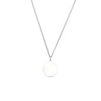 Sterling Silver 15 mm First Communion Medal 18" Necklace