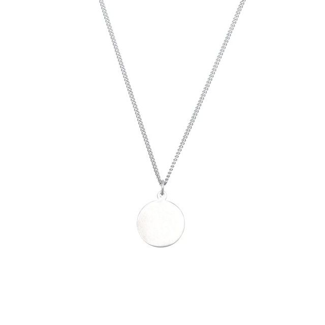 Sterling Silver 15 mm First Communion Medal 18" Necklace