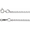 Rhodium-Plated Sterling Silver 2.1 mm Cable 18" Chain