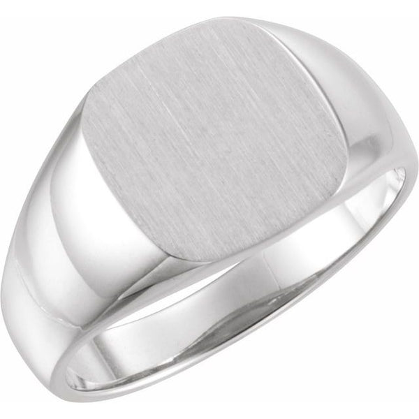 Sterling Silver Square Signet Ring