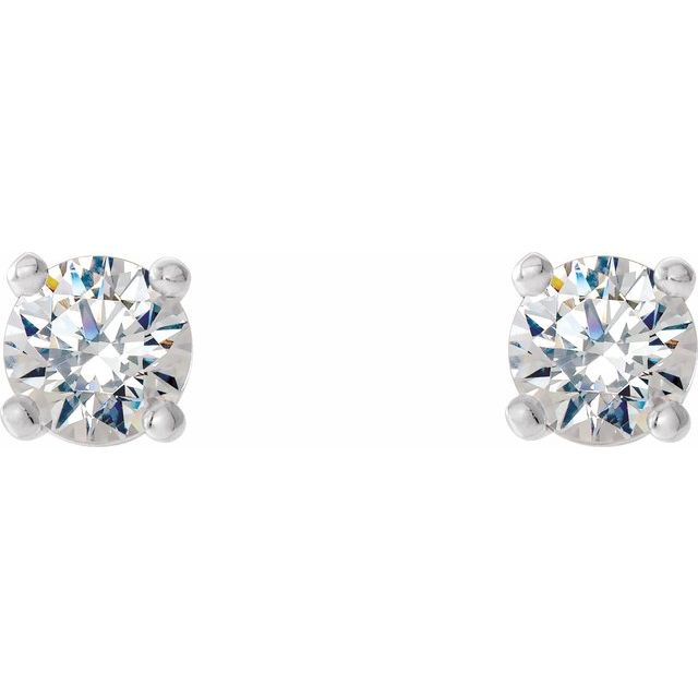 14K White Gold 1/4 CTW Natural Diamond Cocktail-Style Earrings
