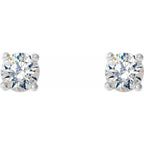 14K White Gold 1/4 CTW Natural Diamond Cocktail-Style Earrings
