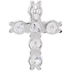 14K White Gold 9/10 CTW Lab-Grown Diamond Pendant