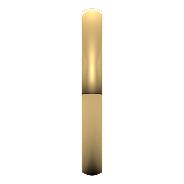 10K Yellow Gold 2.5 mm Lightweight Comfort-Fit Half Round Band Size 8