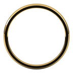 10K Yellow Gold 2 mm Lightweight Comfort-Fit Half Round Band Size 8
