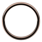10K Rose Gold 4 mm Lightweight Comfort-Fit Half Round Band Size 10.5