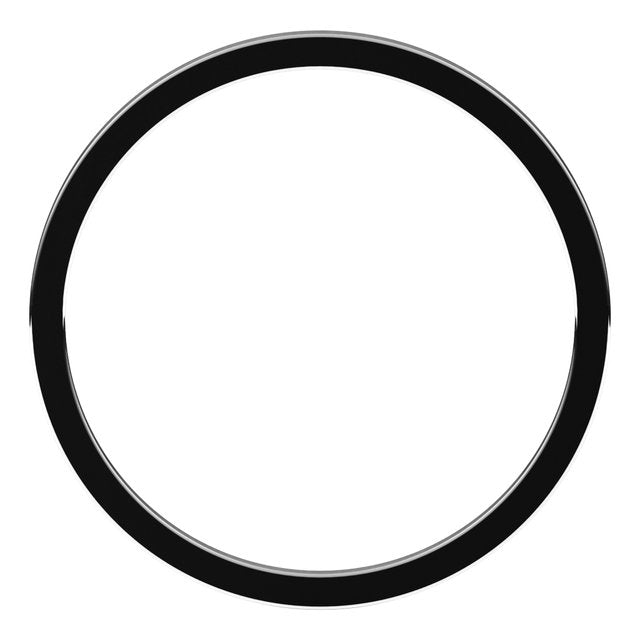 10K White Gold 1 mm Flat Band Size 11