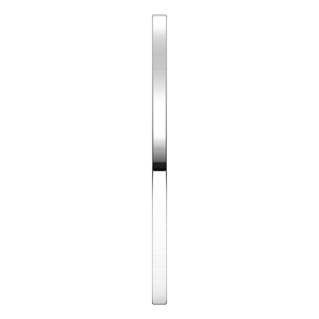 10K White Gold 1 mm Flat Band Size 11
